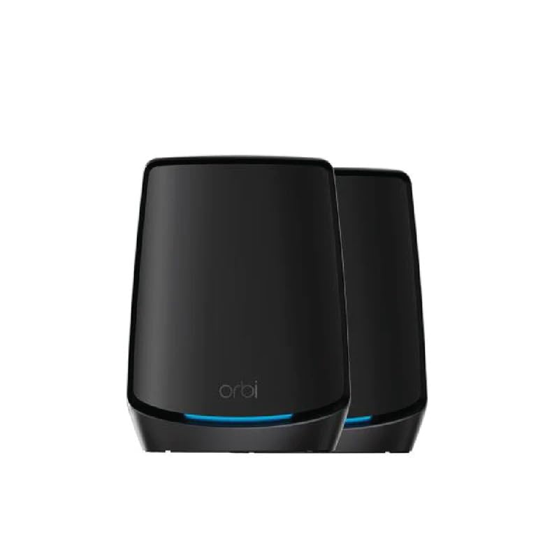 NETGEAR Orbi (RBK862SB) Tri-Band WiFi 6 Mesh System Router with 1 Satellite Extender, Coverage up to 5,400 sq. ft, 100 Devices, 10 Gig Internet Port, NETGEAR Orbi (RBK862SB) Tri-Band WiFi 6 Mesh System Router with 1 Satellite Extender, Coverage up to 5,400 sq. ft, 100 Devices, 10 Gig Internet Port,